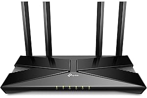 TP-Link Routeur WiFi 6 , Routeur WiFi AX 3000 Mbps bi-bande, WiFi 6, 5 ports Gigabit, 4 antennes à haute performance, OneMesh, WPA3, Contrôle parental, Antivirus intégré, (Archer AX53)