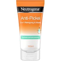 Neutrogena Anti-Pimple Facial Cleansing, 2-in-1 Cleansing and Mask ...