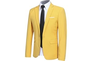 Allthemen Veste Costume Hommes Formal Blazer Slim Fit Hommes