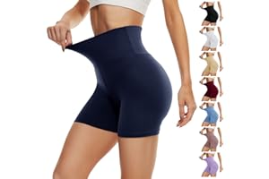DDOBB Pantaloncini Donna Sportivi Anti Sfregamento Pantaloncini Yoga Boxer Ciclismo Pantaloni Corti Donna Leggings Sportivi Donna Shorts Vita Alta Hotpants