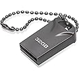Chiavette USB da 32 GB, Mini Pen Drive Chiavetta USB da 32 GB Chiavetta USB in metallo impermeabile da 32 GB con portachiavi 
