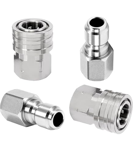 Accoppiatori Per Idropulitrice Tool Daily - 2 Pezzi - 1/4" NPT Femmina - 5000 PSI - Acciaio Inox - Foto 13