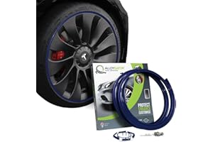 AlloyGator Protège-jantes Bleu pour roues jusqu'à 19" | Convient à toutes les voitures | Compatible Tesla | Protège-jantes durable | Garde-jantes | Disponible en 15 couleurs