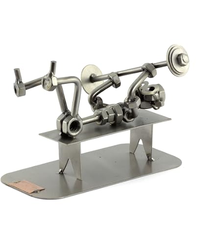 Steelman24 I Omini di Viti Piastra di Incisione Personale I Idee Regalo Originale I Soprammobili in Metallo I Modellino