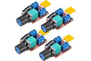 Gebildet 4pcs Controller di Velocità PWM Motore DC, Modulo Interruttore Regolabile Velocità 5V-35V 5A DC, Regolatore di Tensione Variabile 6V 12V 24V