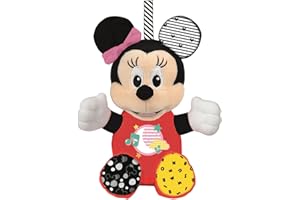 Clementoni 17207 Disney Baby – Minnie świecący pluszak dla małych dzieci i niemowląt, pluszak ze światłem i muzyką, pomoc w zasypianiu dla dzieci