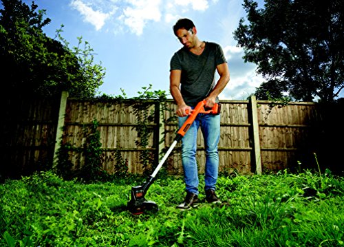Black + Decker 18V 1.5Ah Rasentrimmer, AFS Reflex Fadenverlängerung, inkl. Akku und Ladegerät, 25cm Schnittbreite, ST1823, schwarz orange - 2
