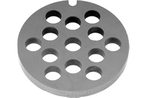 PUREPOWER Lame de Hachoir à Viande Disque à Trous, à Disque En Acier Inoxydable avec Trous de 8 mm | pour Affûteur Hachoir Bosch, Zelmer, Chambre Numéro 5-53,5 cm