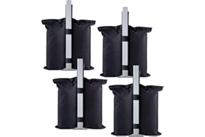 MOONSING Bolsas de Peso de Doble Costura de Grado Resistente, 4pcs Bolsas Pesadas Pesas de piernas para Pop-up Canopy Carpa Pies Cargados toldo emergente, Bolsa de Arena para Exteriores