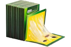 ORRDIFFI Klebefallen,Klebefalle Schabenfalle,Köder Spinnenfänger,Bettwanzen Falle,Spinnenfalle,Schaben Bekämpfung für Ungeziefer Große Kellerasseln Wanzen 10 Stück