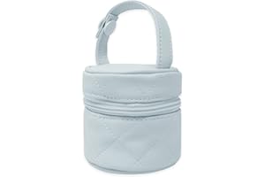 Duffi Baby Portachupete bebé polipiel. Funda para chupete cierre cremallera y asa para colgar en el carro, tamaño perfecto, Azul, 0557-12