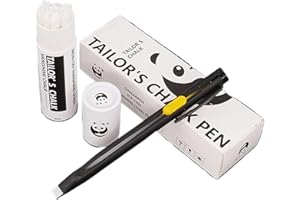 FLKWOP Heat Erasable Fabric Marker for Sewing, Embroidery, Quilting, Fabric Marking Pens, Washable Sewing Chalk Marking Pens with 20pcs Replaceable Pen Refills