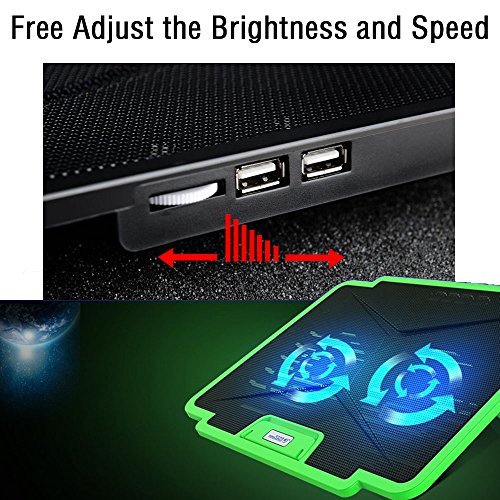 COWEEN Laptop Cooling Pad für 13 Zoll Noteboos in Schwarz - 5