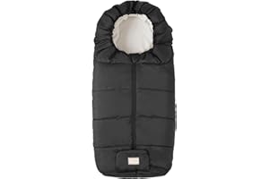 Nuvita 9445 Junior Essential| Sacco Universale per Passeggino | Perfetto per Bambini da 6 a 36 Mesi (100 cm) | Resistente a Temperature Fino a 0°C, anti Vento e Pioggia