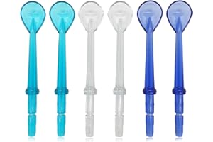RAXSEG Tongue Scraper Attachment Replacement for Waterpik Water Flosser, Replacement Tips for Waterpik Water Flosser 6 PCS