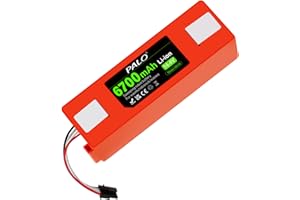 Palogreen Batterie de Remplacement pour Xiaomi Roborock S50 s51 s52 s53 s55 T6 61 65 Series Aspirateur, Remplacement pour Xiaomi BRR-2P4S-5200S Batterie, (Li-ION, 14.4V, 6700mAh)
