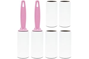 SOKANA 6 Pack of Lint Rollers (50 Sheets Each) 2 Handles with Lint Roller Refills | Lint Removers For Clothes - Lint Rollers for Pet Hair - Sticky Roller