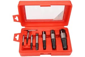 Akozon Extractor de Tornillos 8 unidades 3-50mm Remover Dañados Tornillo Perno Eliminar Herramienta RT-Q18
