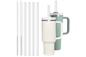 DIFERTES Stanley Cup Strohhalm, 6pcs Ersatzstrohhalme für Stanley Cup 1.2L / 0.89L, 30 cm Lang, Stanley Cup Zubehör, Tritan TX2001 Material von USA Eastman (Hitzebeständig bis 109 °C)