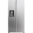 Haier HSW59F18DIMM Plumbed Frost Free American Fridge Freezer - Stainless Steel - D Rated