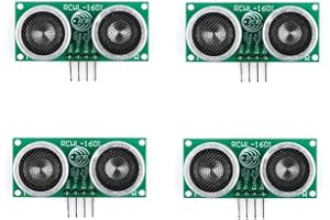 RAKSTORE Lot de 4 modules de capteur de portée à ultrasons RCWL-1601 compatibles avec HC-SR04 Large tension 3 V-5 V