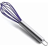 Lacor 64429 &ndash; Purple Silicone Whisk 23 cm &ndash; Professional and Home Use | Flexible silicone to assemble, emulsify and mix; idea
