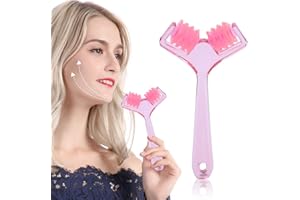 DIOCHE Masseur à rouleaux pour le visage, Rouleau de massage pour le menton minceur, Masseur de beauté pour les fleurs du visage, Rouleau de massage pour le visage, Masseur amincissant pour le visage à doubl