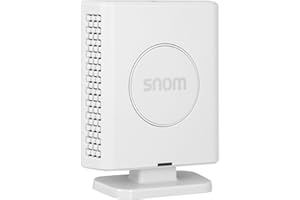 Snom M400 SC IP DECT Singlecell-Basisstation, bis zu 20 Mobilteile, bis zu 10 Paralell-Anrufe und 20 SIP-Konten, Breitband-Audio, PoE, 3 Jahre Herstellergarantie, Weiß; 00004587