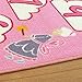 Superb Kids / Childs Rug Princess Castle Hopscotch Pink Play Mat 80cm x 150cm (2'6 x 5' approx)