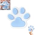 TSWCBYYLB Handmade Big Taba Squishy Cat Paw Silicone Squeeze Toys for Stress Relief (Blue)