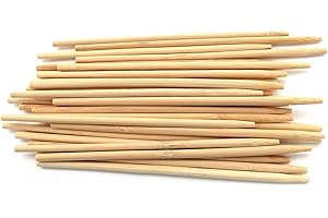 BambooMN 8.5" Long 6mm Thick Bamboo Semi Point Candy Apple, Corn Dog, Multipurpose Food Skewer, 100 Pieces