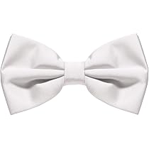 Papillon In Raso Slim Sottile - Nero Puntinato Brillante, Pre-Annodato, Regolabile