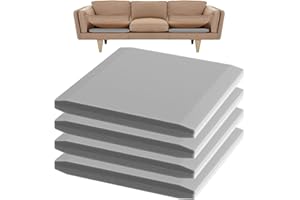 LIROPAU Mousse de Rembourrage Haute Densité, Mousse de Réparation de Canapé,Coussin en Mousse Multifonctionnel pour Une Assise, Mousse a Decouper pour Coussin de Chaise, Canapé, 50 x 50 x 5 cm (4)