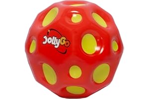 ‎JOLLYGO JollyGo High Bounce Ball 9,5 cm – Extrem Springender Gummiball mit Pop-Effekt – Outdoor Spielzeug & Geschenk für Kinder & Erwachsene – Mehrfarbig