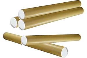 OLSHOP AG Versandrohre (H x Ø) 1000 x 100 mm, braun, 1 Karton, 5 Stück