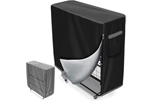 condinggen Zustellbett-Aufbewahrungshülle, Klappbett-Aufbewahrungshülle mit Reißverschluss, wasserdichte Universal-Zustellbett-Schutzhülle, robuste Klappbett-Aufbewahrung mit Kordelzug L84xB33xH107cm