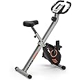 Wenoker Exercise Bike Folding with Magnetic Resistance, LCD Display, Device Holder - Foldable Stationary Fitness Bicycle for Indoor Cycling and Home Workout