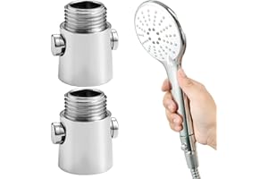 OWNKIM 2 Stücke Absperrventil, Durchflussbegrenzer Dusche, G1/2 Durchflussbegrenzer - Absperrventil für Wassereinsparung und Komfort in Bad und Dusche (2PCS)