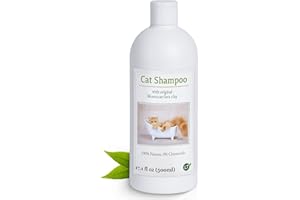 LT-NATURPRODUKTE Champú para gatos | Orgánico | Libre de químicos y jabones | Hipoalergénico | Contra el picor | Con polvo de lava original marroquí | 500 ml | Para pelos cortos y largos | Deja el pelo brillante.