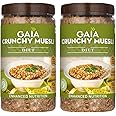 Gaia Diet Muesli - Healhty Diet Food - Power of Multigrain Oats,Wheat Flakes,High Fiber - Super Tasty and Delicious - Sugar Free Breakfast Cereal 1KG Jar(Pack of 2)