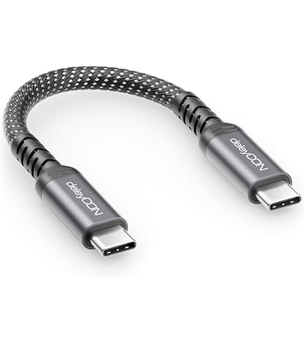 DeleyCON USB-C Snellaadkabel – 2x 1 Meter – 240W PD 3.1 – Gevlochten Nylon – Voor IPhone, Samsung, Pixel, IPad, Switch En Meer