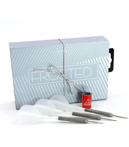 CUESOUL Dazzling 20g Soft Tip 90% Tungsten Dart Set Superficie Smerigliata Con Alette ROST - 6