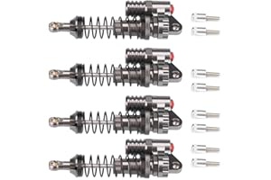 Qiterr Spring,RC Accessory 4 Pcs RC s Metal Piggyback 100mm Part for Axial SCX10 II D90-4 RC Crawler