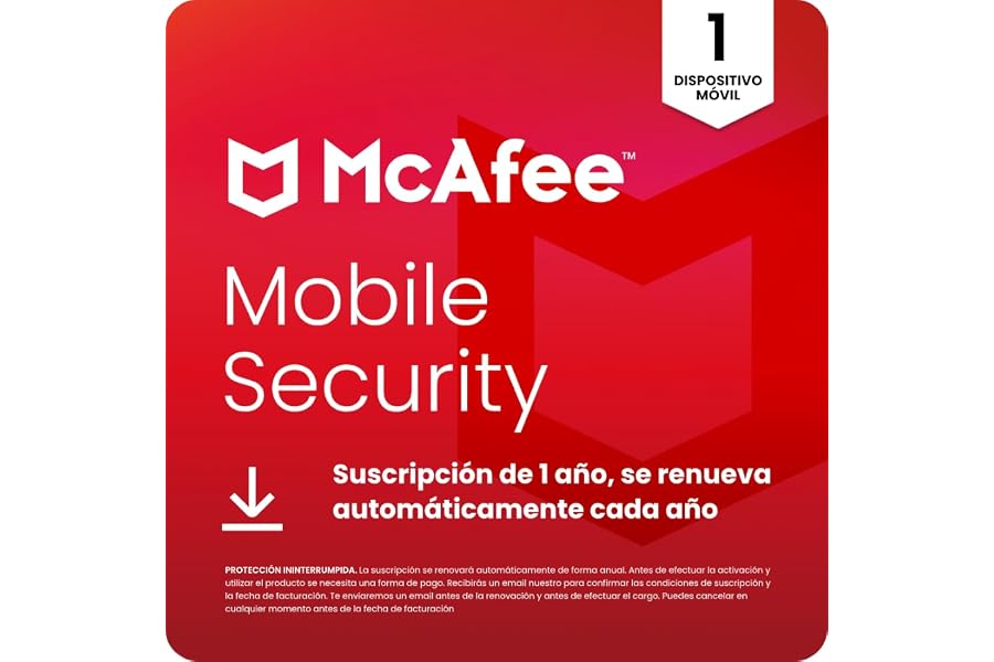 McAfee Mobile Security |12 meses | Aplicación de seguridad para dispositivos móviles | Descarga digital