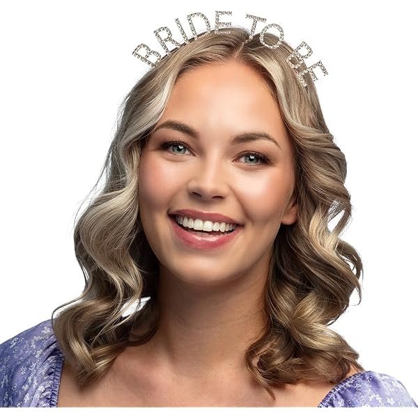 Serre-tête Mariée Strass 'Bride To Be' - Bandeau Couronne En Métal Doré Pour Futur Mariée, Enterrement Vie De Jeune Fille - 11