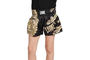 LEONE 1947 Pantaloncini Boxe - Pantalones Cortos Kick-Thai Jr. Niños y Adolescentes