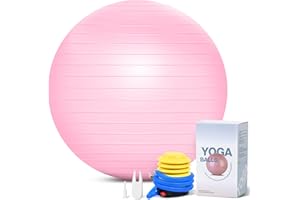 ‎DASKING DASKING Übungsball, Anti-Burst 65cm Balance-Ball mit Pumpe, Fitness-Ball in Gym-Qualität für Yoga, Pilates, Schwangerschaft, Geburt, Wehen, Physiotherapie