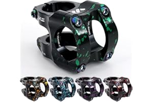 CYSKY 31,8 Attacco Manubrio Bici 35 mm Attacco Manubrio Corto MTB Riser Ultra-Leggero in Lega di Alluminio CNC 35 mm Morsetto Manubrio per Bici da Corsa, Gravel, MTB, DH, BMX, Città