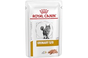 Royal Canin Veterinary Urinary S/O Mousse pour chats | 12 x 85 g | Alimentation diététique complète pour chats | Pour la dissolution et la réduction des calculs de struvite