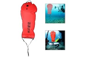 Tbest Scuba Diving Lift Bag Scuba Safety 60LBS/125LBS Lift Bag Dump Valve PUM Diving Accessory Replacement for Technical Scuba Diving Diver Snorkeling(125 LBS)